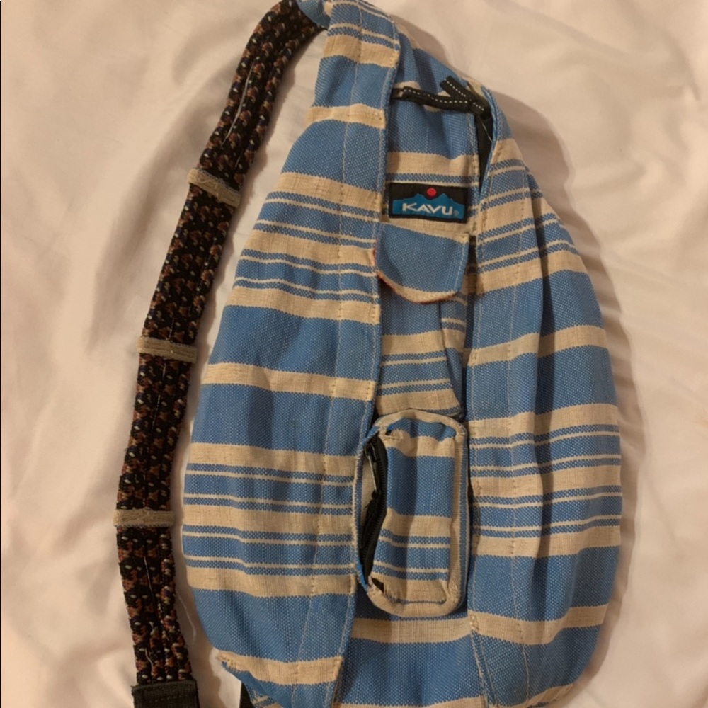 Blue Striped Kavu Sling Bag